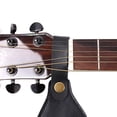 thumbnail image 3 of UDIYO Faux Leather Guitar Neck Headstock Strap Holder Button Lock with Metal Fastener, 3 of 7