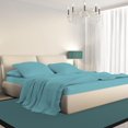 thumbnail image 1 of Malibu Home Collection 100 % Cotton Solid Marine Blue Sheet Set King, 1 of 5