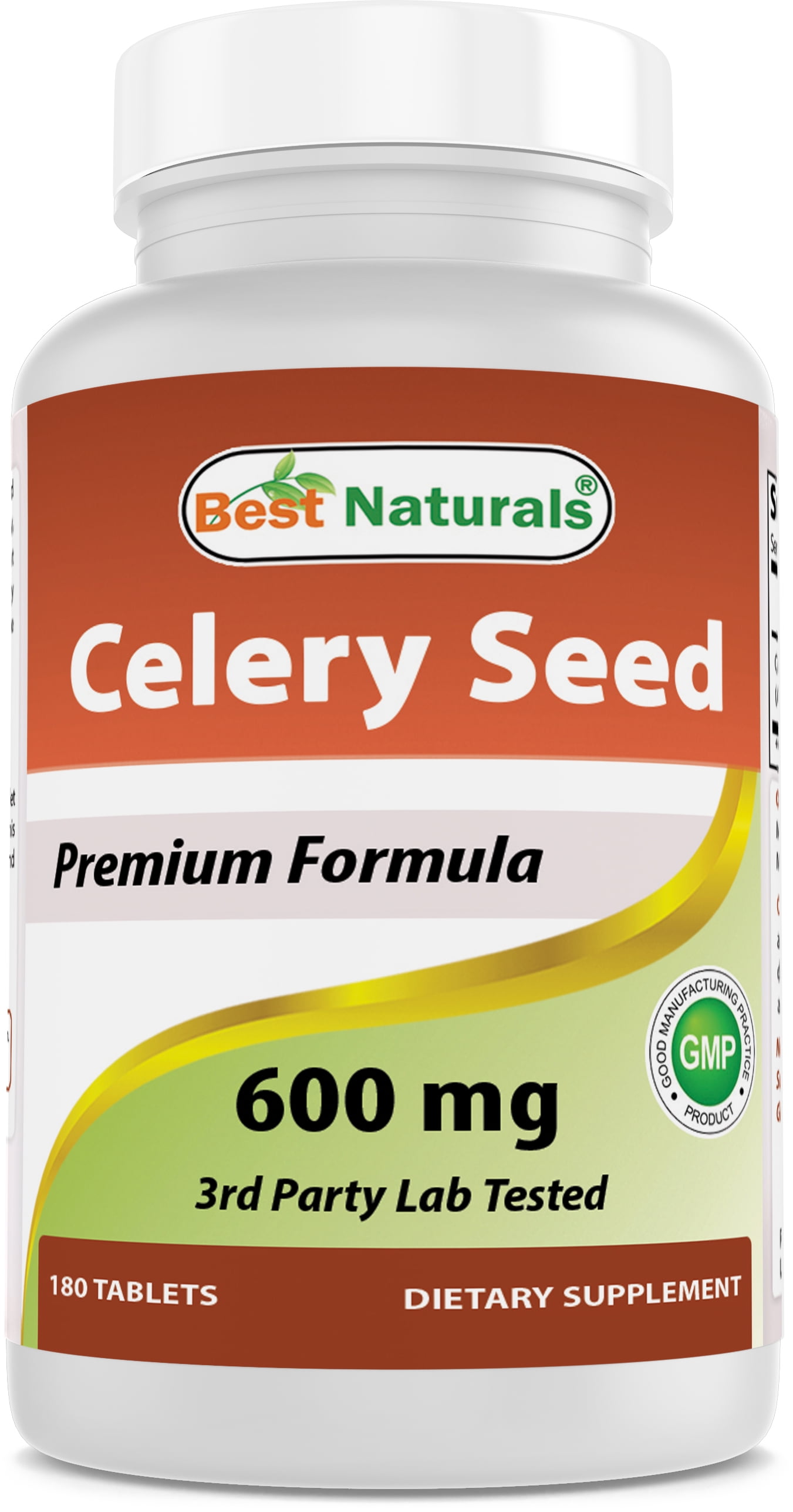 Best Naturals Celery Seed 600 mg 180 Tablets