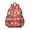 Red Sport Balls, variant on Red Tie Dye Pattern Backpack for School,Schoolbag with Adjustable Shoulder Straps & Padded Back,13.4"x11"x4.7"
