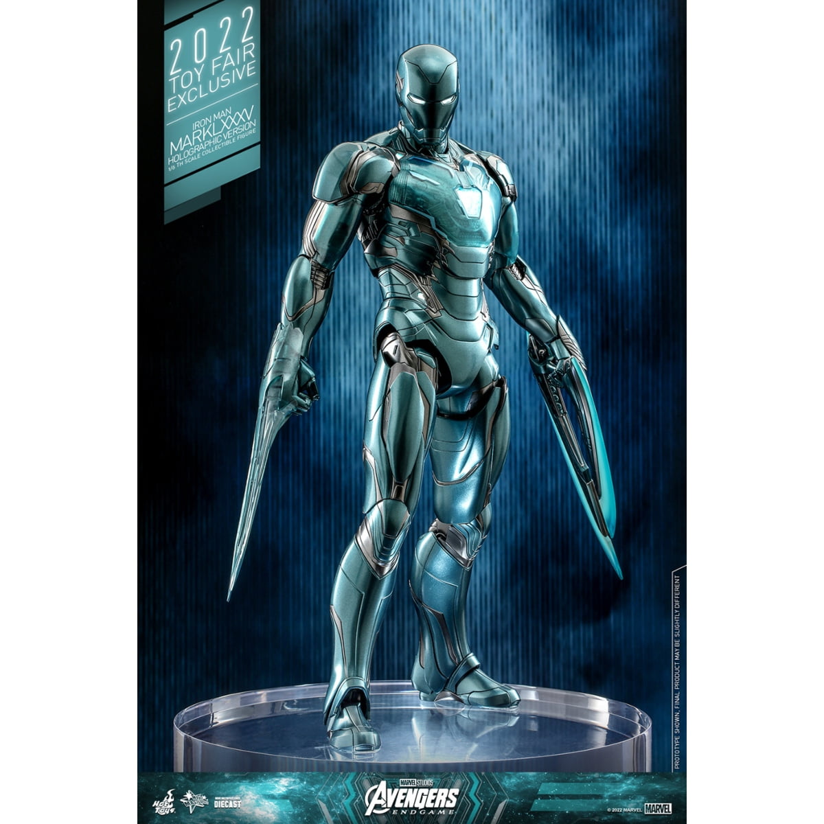 Iron Man Mark LXXXV Holo Endgame Diecast Fully Poseable Exclusive Hot Toys
