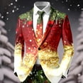 thumbnail image 4 of Adult Mens Christmas Suits 2 Piece Funny One Button Formal Xmas Jacket Blazer And Pant Outfit Slim Fit Winter Festive Party Men's Suits, 4 of 6