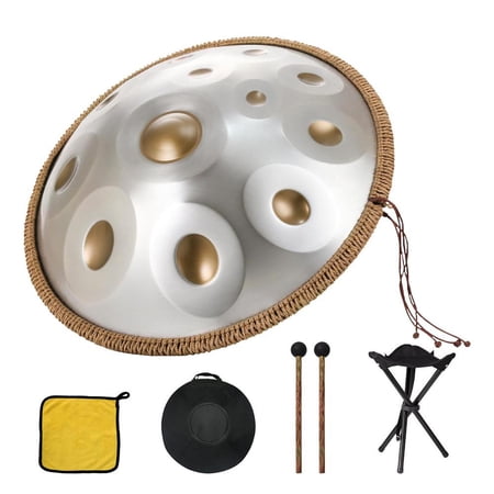 TOPATY Handpan Drum 22 Inches D Minor 12-Note Hand Pan Hand Pan In D Minor for Music Education Yoga Meditation economical