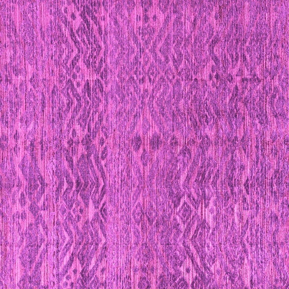 Ahgly Company Indoor Square Abstract Pink Modern Area Rugs, 3' Square