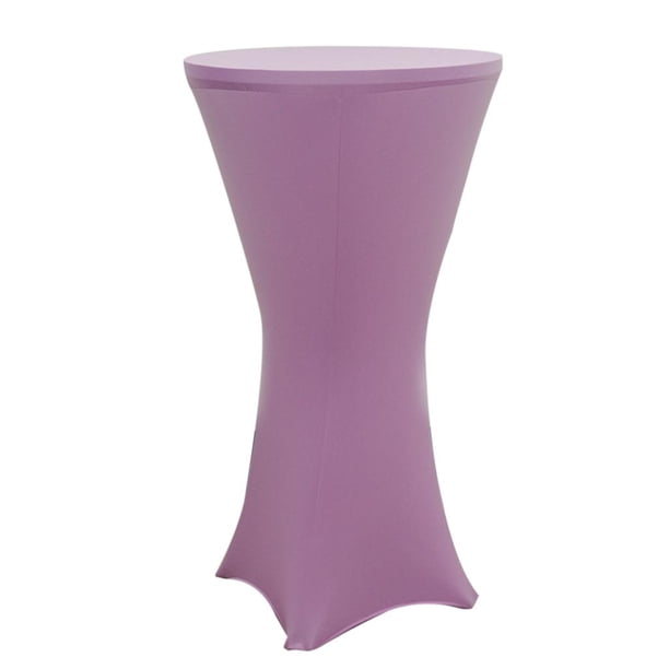 60 Cm Stretch Cocktail Poseur Dry Bar Spandex Table Cover Table Round Table Cloth Wedding Party Decoración De Eventos Con Cuerda De Gom Soledad Decoración banquete mantel