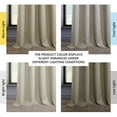 thumbnail image 4 of HPD Half Price Drapes Oatmeal Grommet Faux Linen Room Darkening Curtains for Bedroom & Living Room Curtains (1 Panel), Door & Window Curtains 120 inches long, Grommet curtains & drapes, 50W X 120L, 4 of 12