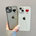 thumbnail image 5 of Cute Love Heart Couples Clear Soft  for iPhone Case (Red,iPhone 12 Pro Max), 5 of 5