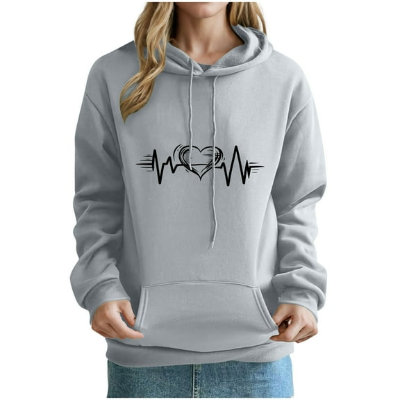 Pohista Crew Neck Sweatshirts Women Graphic Shirts Long Sleeve Fall Shirts for Women Fall T Shirts for Women My Items Saved for Later