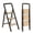 Brown, variant on 3 Step Folding Aluminum Step Ladder for Adults, Wide Anti Slip Pedal 450 Lbs Heavy Duty Portable Step Stool for Home Kitchen Office