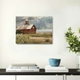 thumbnail image 2 of JRXY Farmhouse Wood Wall Art Picture: Framed Old Barn Print Decor Large Rustic Farm Landscape Country Artwork Panoramic Horizontal Nature Scene Rural Countryside for Living Room Bedroom 16x12inch, 2 of 6