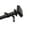Black, variant on Mantle 1 inch Diameter Adjustable Curtain Rod