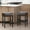 Brown, variant on Of 2 26" Backless Counter Stools In Brown, Bonded Leather Seating, Comfortable Cushions, 2 Seat, Cushion, Hardwood Construction
