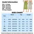 thumbnail image 2 of Wide Leg Cropped Pants for Women Casual Travel Work Sweatpants Loose Fit Summer Trousers with Drawstring Waist and Pockets, 2 of 5