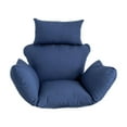 thumbnail image 1 of Cojín colgante para silla Colamx forma de huevo suave poliéster Azul oscuro 50 x 45 x 67 cm, 1 of 8