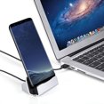 thumbnail image 3 of Cargador de estación de acoplamiento tipo C compatible con Samsung Galaxy S10 S9 S8, Note 9 8, Huawei P20 Pro, Google Pixelbook, Nexus 5X/6P, LG G5 y otros dispositivos USB-C Ormromra 220887-2, 3 of 4