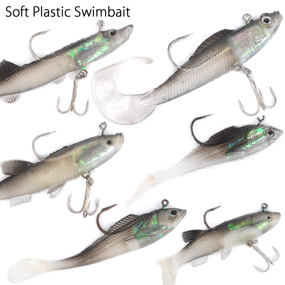 dr.fish 60 fishing lures kit with 5 tackle boxes spinners soft plastic swimbait crankbaits minnow variety kit rooster tail trout spinner salmon spoons walleye