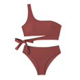 thumbnail image 4 of Stylish Seaside Swimsuit For Women Seaside Women Split Tight Solid Color Sexy Bikini Swimsuit Leisure Swim Wear, 4 of 7