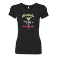 thumbnail image 2 of Wild Bobby, Mamacita Needs a Margarita Mother's Day Womens Slim Fit Junior Tee, Black, Small, 2 of 6