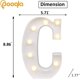 thumbnail image 3 of Letrero con letras de marquesina LED, letras del alfabeto iluminadas para decoración de bodas, fiestas en el hogar C, 3 of 5