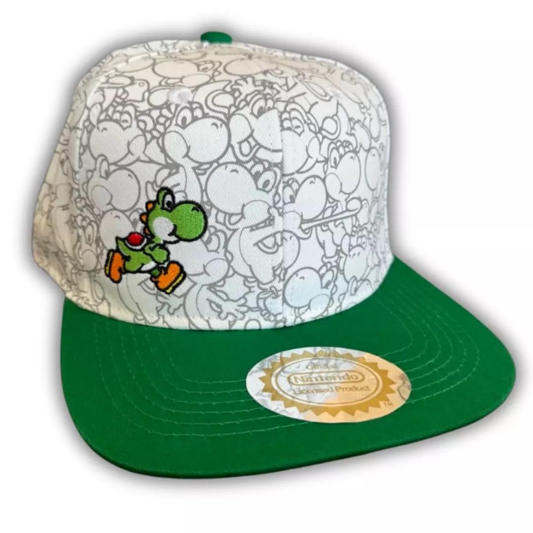 Nintendo Super Mario Bros. Yoshi Themed Snapback Baseball