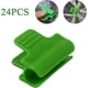 thumbnail image 2 of Paquete de 24 abrazaderas para manguera de jardín, accesorios para envolver cobertizos de jardín, estacas para plantas, clips de plástico para envolver invernaderos, Baobao verde, 2 of 5