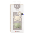 thumbnail image 2 of BIBS Infant Pacifier Couture Latex Size 1, 0-6 Months, Ivory/Sage, 2 pack, 2 of 5