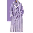 thumbnail image 5 of lcziwo Weekly Sale Women's Bathrobe Pajamas with Belt Plush Thickened Flannel Nightgown Long Sleeves Solid Color Sleep Robes Homewear,Purple,XXXL, 5 of 8