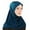 Dark Blue, variant on Women's Stretchable Soft Wrap Hijab Headscarf Headband Fashion Accessory Grey One Size