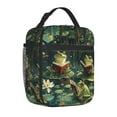 thumbnail image 2 of Frog Lunch Box Reusable Portable Lunch Bag Tote Bag for Work Picnic Hiking, 2 of 6