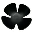 thumbnail image 3 of Bergamo Art 9 Inch Wide Decorative Handmade Aluminum Clover Leaf Bowl in Black, 3 of 5