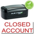 thumbnail image 1 of Slim Pre-Inked Closed Account Stamp with Purple Ink, 1 of 4