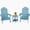 Blue, variant on ZEKOO Adirondack Chairs with Table Weather Resistant , Plastic Lawn Chair, Outdoor Chair