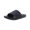 thumbnail image 1 of Steve Madden Womens Soulful Slides Pool Footbed Sandals Black 8 Medium (B,M), 1 of 3