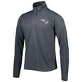 thumbnail image 2 of Men's MSX by Michael Strahan Charcoal New England Patriots Half-Zip Pullover, 2 of 3
