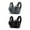 Black1, variant on 2 Pack Plus Size Womens Sport Bras Full Coverage Wireless Seamless Padded Lifting Push up Bras