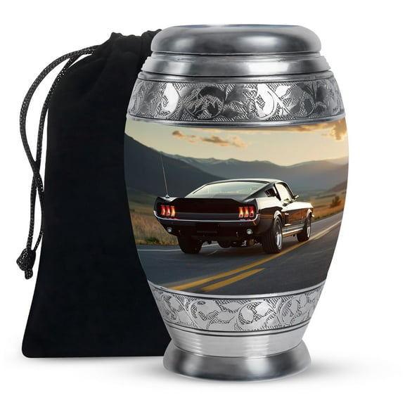 KARYLIZ Classic Car Urns For Men - Memorial Urn - Funeral Urns For Ashes Adult - Cremation Urn - Urn For Ashes For Women - Urns For Human Ashes Adult Female - Adult Urns For Human Ashes 10 Inch