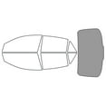 thumbnail image 2 of Rvinyl Window Tint Kit Compatible with Kia Rio 2018-2023 (Sedan) - Rear Windshield Precut Kit - 35%, 2 of 8