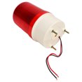 thumbnail image 4 of Red LED Rotating Strobe Alarm Light - 120dB Audible Alert, IP54 Weatherproof ABS Construction, 220V AC Power, 10W High Brightness Warning Lamp for Indoor/Outdoor Industrial, Security & Equipment Use, 4 of 7