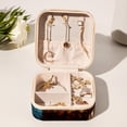 thumbnail image 6 of Thanksgiving Turkey Travel Portable Earring Organizer Decorative Box Necklace Holder: Square Jewelry Storage for Rings, Earrings, Necklaces, Bracelets, and More - Suitable for Girls and Women, 6 of 6