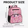 thumbnail image 7 of HUIACONG Pink Axolotl Sakura Kids School Backpack 13.5 Inch Water Resistant Hard-Wearing Bookbag with Adjustable Breathable Padded Straps Multi Pockets Large Capacity Lightweight Bag for Girls Boys, 7 of 7