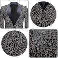 thumbnail image 4 of Men"s Party Leopard Print Blazer, Notched Lapel Lightweight Suit Jacket -bba, 4 of 5