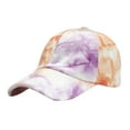 thumbnail image 2 of Xysaqa Fashion Tie Dye Baseball Cap for Women Men Cotton Washed Adjusting Trucker Hat Summer Outdoor Sports Sun Hat, 2 of 2