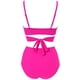 thumbnail image 2 of Conjunto de bikini cruzado para mujer Trajes de baño de 2 piezas de talle alto con realce Namotu CZYD-SY72-2, 2 of 7