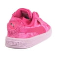 thumbnail image 3 of Puma Basket Heart Velour Toddlers' Shoes Beetroot Purple/Puma Silver  367626-01, 3 of 6