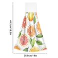 thumbnail image 6 of Yayeee Kitchen Hanging Hand Towels Set of 2 with Loop Bathroom Absorbent Tie Towel, Candy Orange, 6 of 7