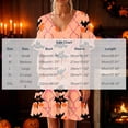 thumbnail image 3 of FAHXNVB Women's Halloween Nightgowns Ghost Pumpkin Print V Neck Mini Sleepshirts Ruffle Short Sleeve Loungewear PJs Dress with Pocket S-XXL, 3 of 4