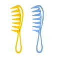 thumbnail image 1 of 2-Pack Plastic Combs Static Free Easy Washable Practical Wide Toothed Comb for Curly Wet Wavy Thick Salon, 1 of 5