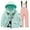 Pink, variant on Girls Ski Jackets and Sno𝐰 Pants Set Windproof Waterproo𝐟 Insulated Snowsuit Winter Warm Snowboarding Sno𝐰 Coat Puffer Jacket