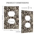 thumbnail image 3 of Rocae Leopard And Zebra1 for Decorator Light Switch or Receptacle Outlet Wall Plate,Polycarbonate Thermoplastic-Style S, 3 of 6