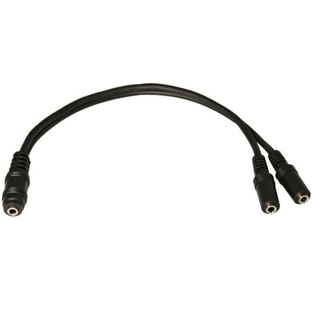 9' Usb Audio - Seismic Audio 9 Inch 3.5mm Stereo Female to Dual 3.5mm Female Y Splitter Cable - Stereo Split - SA-Y20
